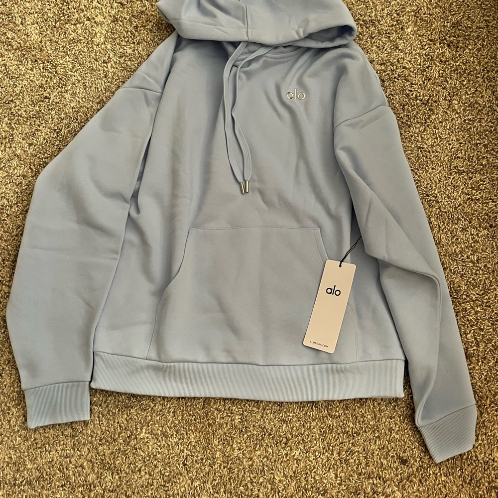 ALO Yoga Seashell Blue Hoodie